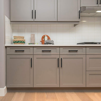 30 Pack | 5'' Cabinet Pulls Matte Black Stainless Steel Kitchen Drawer Pulls Cabinet Handles 5”Length, 3” Hole Center - Available at All In One Marketplace Canada