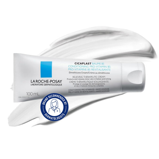 La Roche Posay Cicaplast Baume B5, Multi-Purpose Soothing Balm for Dry Skin, Absorbs Quickly, Non-Sticky, Glassy Skin Finish, for Face or Body, Suitable for the Whole Family, Fragrance Free, 40ml 🍁 All In One Marketplace Canada