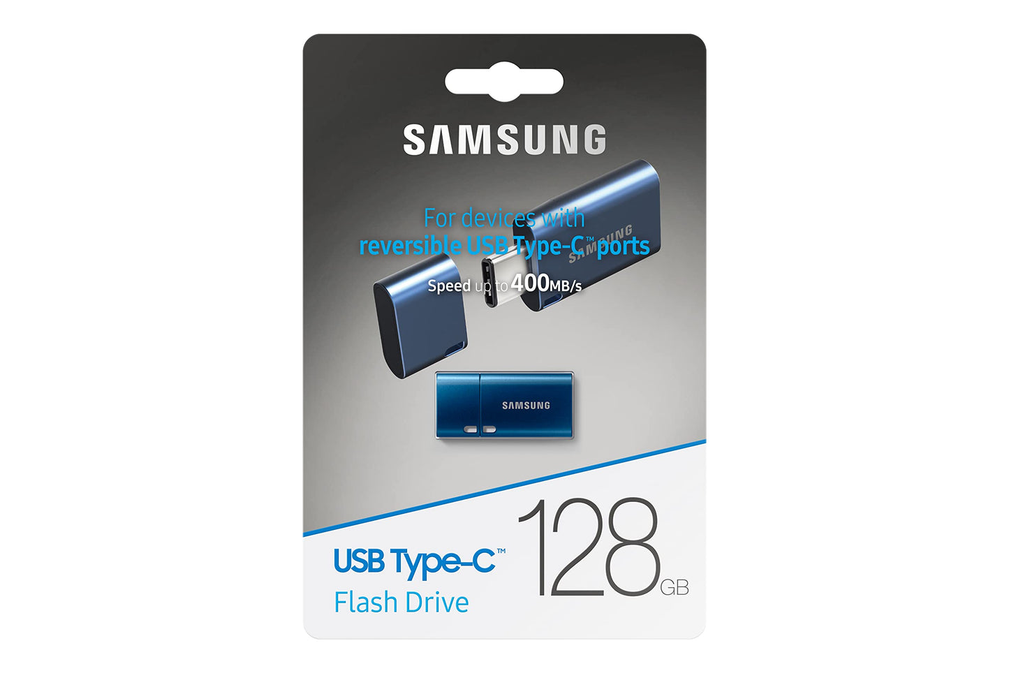 SAMSUNG Type-C USB Flash Drive, 128GB, Transfers 4GB Files in 11 Secs w/Up to 400MB/s Read Speeds, Compatible w/USB 3.0/2.0, Waterproof MUF-128DA/AM [Canada Version] 🍁 All In One Marketplace Canada