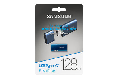 SAMSUNG Type-C USB Flash Drive, 128GB, Transfers 4GB Files in 11 Secs w/Up to 400MB/s Read Speeds, Compatible w/USB 3.0/2.0, Waterproof MUF-128DA/AM [Canada Version] 🍁 All In One Marketplace Canada