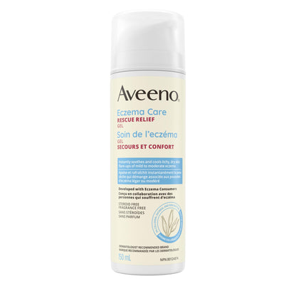 Aveeno Eczema Care Rescue Relief Treatment Gel Cream, 150 mL