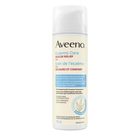 Aveeno Eczema Care Rescue Relief Treatment Gel Cream, 150 mL