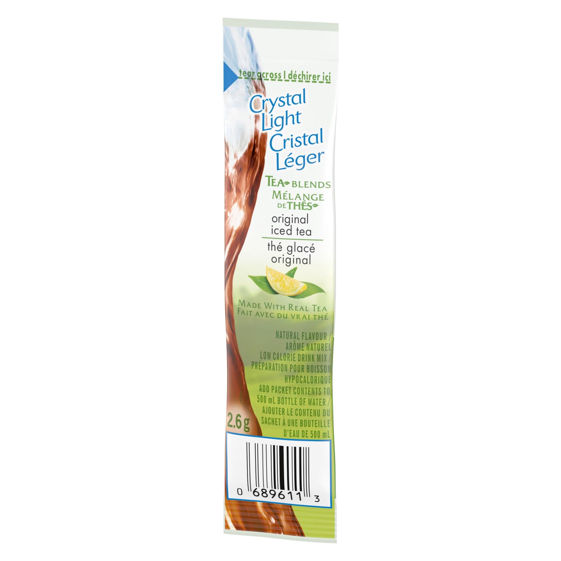 Crystal Light Iced Tea Drink Mix – 12 Boxes of 10 Packets (2.6 g each)