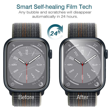 LK 6 Pack Screen Protector for Apple Watch Series SE/6/5/4/SE 2022 40mm, Apple Watch Series 9/8/7 41mm Screen Protector, Max Coverage, Bubble-Free, Anti-Scratch, iWatch 40mm Flexible TPU Clear Film