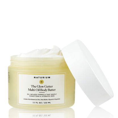 Naturium The Glow Getter Multi-oil Body Butter | Rich Lotion & Moisturizer, For all Skin Types, Vanilla & Coconut Scent | 7.7 oz / 232 ml - Available at All In One Marketplace Canada
