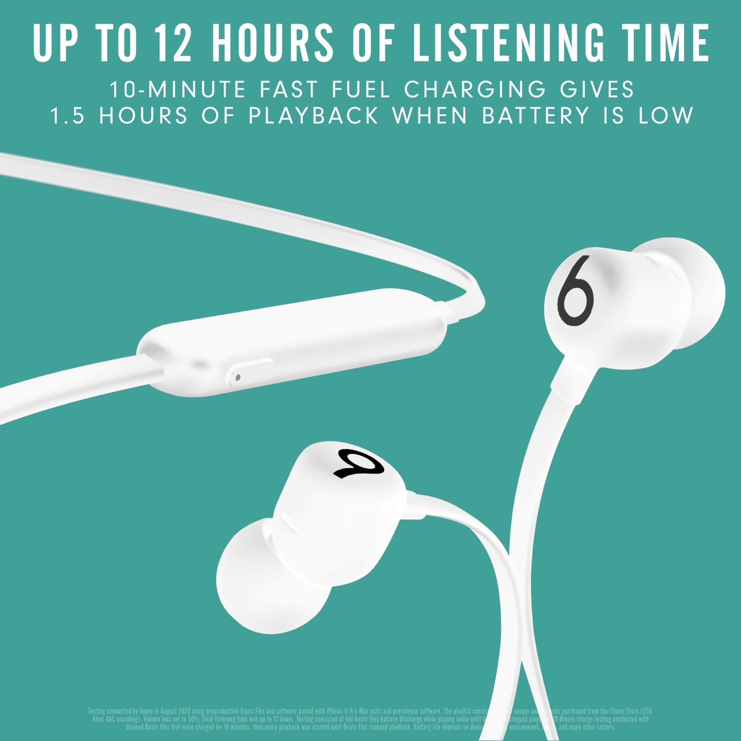 Beats Flex Wireless Earbuds Apple W1 Headphone Chip, Magnetic Earphones, Class 1 Bluetooth, 12 Hours of Listening Time, Built-in Microphone - Gray 🍁 All In One Marketplace Canada