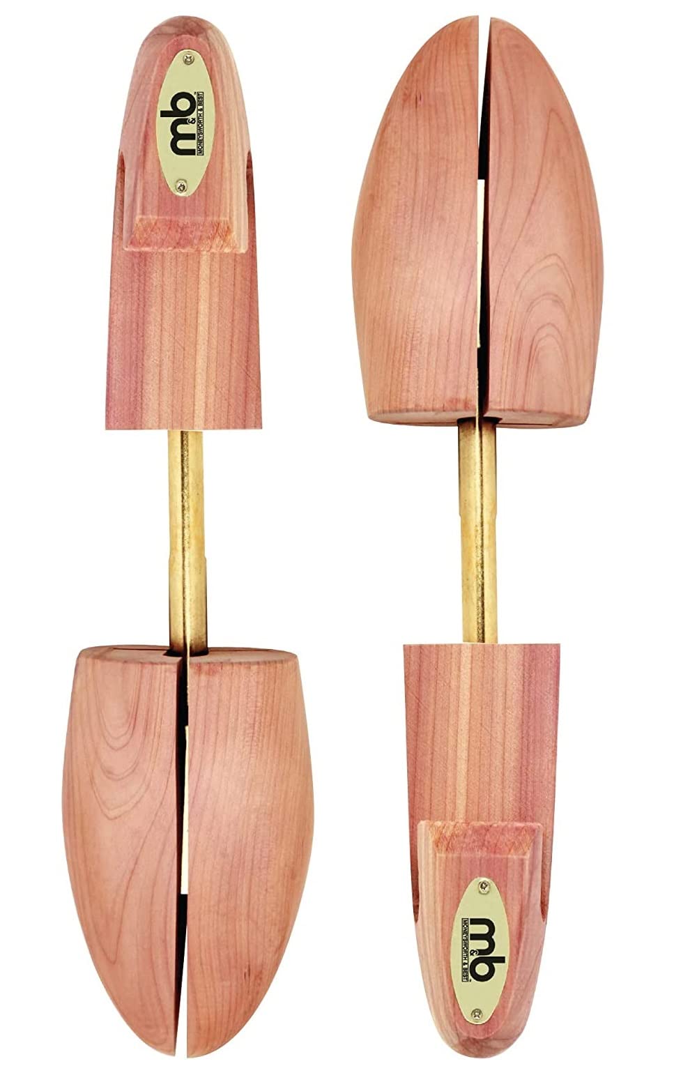 MONEYSWORTH & BEST | SHOE TREE WITH HOOK HEEL | Made with 100% North American aromatic red cedar | MEN'S MEDIUM (SIZE 8.5-9.5)