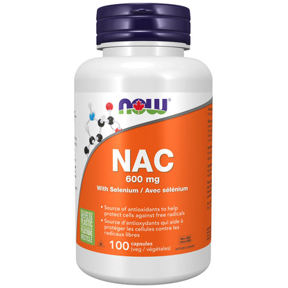 NAC (N-Acetyl Cysteine) 600mg with Selenium and Molybdenum, 100 Count