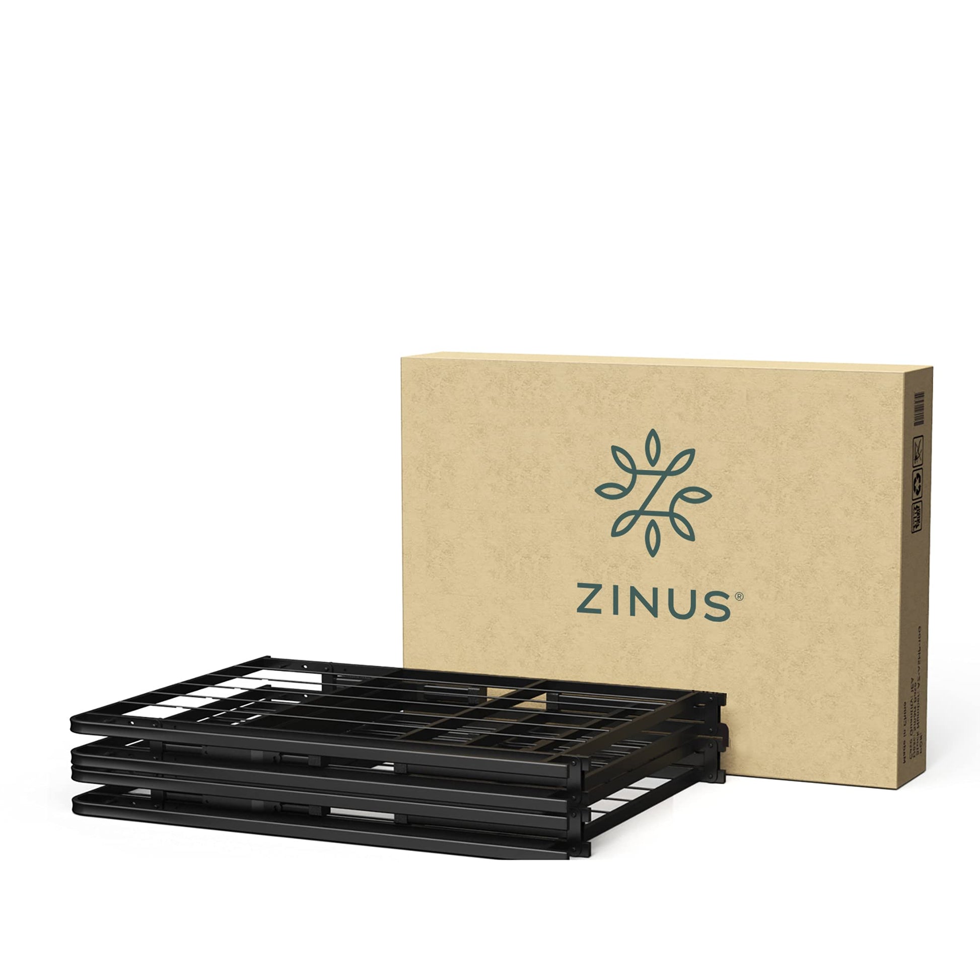 ZINUS SmartBase Tool-Free Assembly Mattress Foundation / 14 Inch Metal Platform Bed Frame/No Box Spring Needed/Sturdy Steel Frame/Underbed Storage, Full,Black Zinus