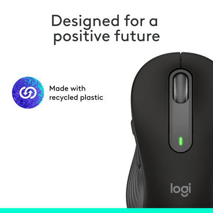 Logitech Signature M650 L Full Size Wireless Mouse Large Sized - Black