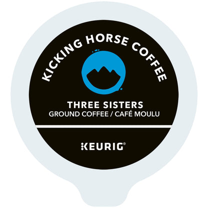 Kicking Horse Three Sisters, Medium Roast, K-Cup Coffee Pods, 24 Count