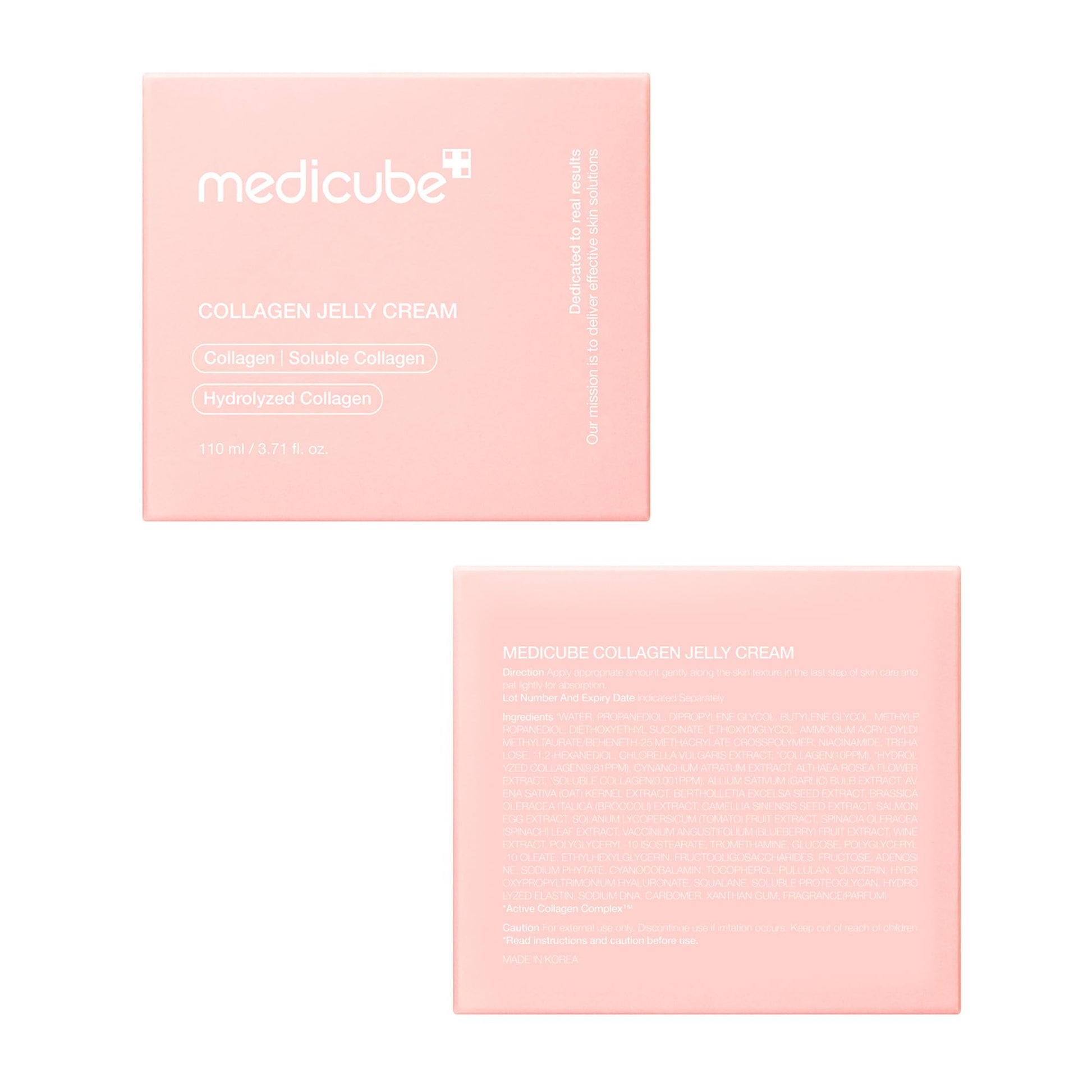 medicube Collagen Jelly Cream- Niacinamide & Freeze-Dried Hydrolyzed Collagen-Boosts skin barrier hydration & gives 24h Glow & Firmer looking skin | No artificial color, Korean skincare (3.71 fl.oz. 110ml) - Available at All In One Marketplace Canada