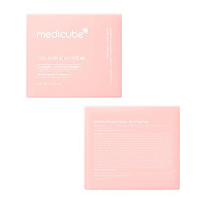 medicube Collagen Jelly Cream- Niacinamide & Freeze-Dried Hydrolyzed Collagen-Boosts skin barrier hydration & gives 24h Glow & Firmer looking skin | No artificial color, Korean skincare (3.71 fl.oz. 110ml) - Available at All In One Marketplace Canada