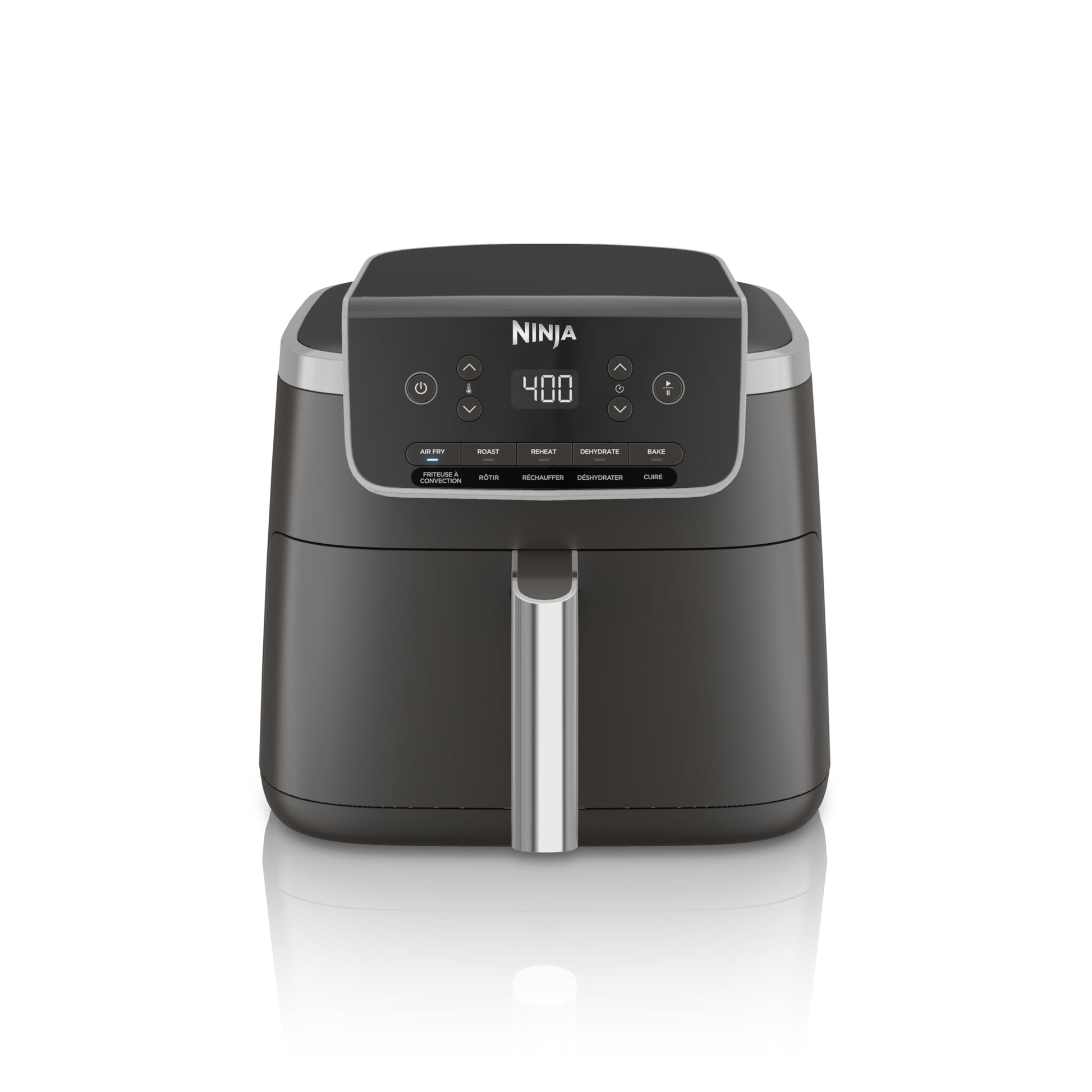 Ninja Air Fryer Pro 5-in-1, 5 QT Capacity, Air Fry, Bake, Roast, Reheat, and Dehydrate, Air Crisp Technology, Nonstick Basket & Crisper Plate, Grey, AF142C - Available at All In One Marketplace Canada