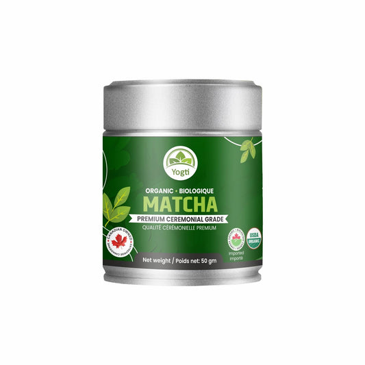 Organic Matcha Green Tea Powder – Ceremonial Grade – 50g Tin | Premium Japanese Green Tea | Smooth & Vibrant | Superfood for Lattes, Smoothies & Baking