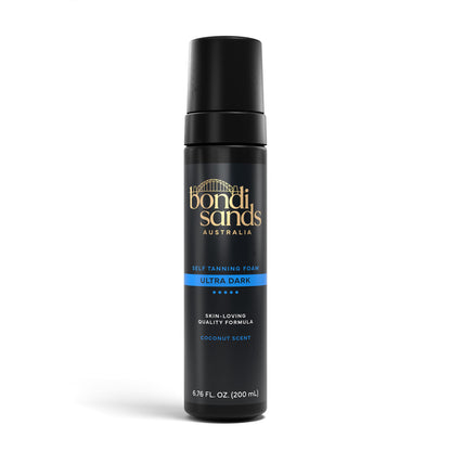 Bondi Sands Self Tanning Foam Ultra Dark| Lightweight Self-Tanner Foam Enriched with Aloe Vera | Coconut scent | suitable for all skin types | Darkest Tan | Streak-Free | Never Orange (200 mL) Bondi Sands
