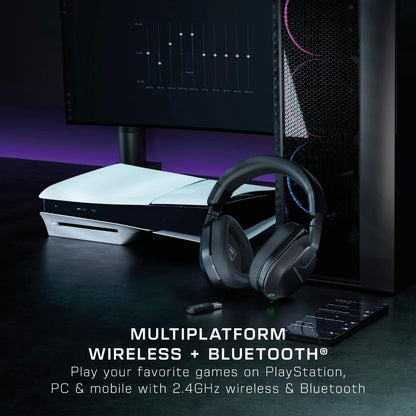 Turtle Beach Stealth 600 Wireless Multiplatform Amplified Gaming Headset for PS5, PS4, PC, Nintendo Switch & Mobile – Bluetooth, 80-Hr Battery, Noise-Cancelling Flip-to-Mute Mic, 50mm Speakers – Black