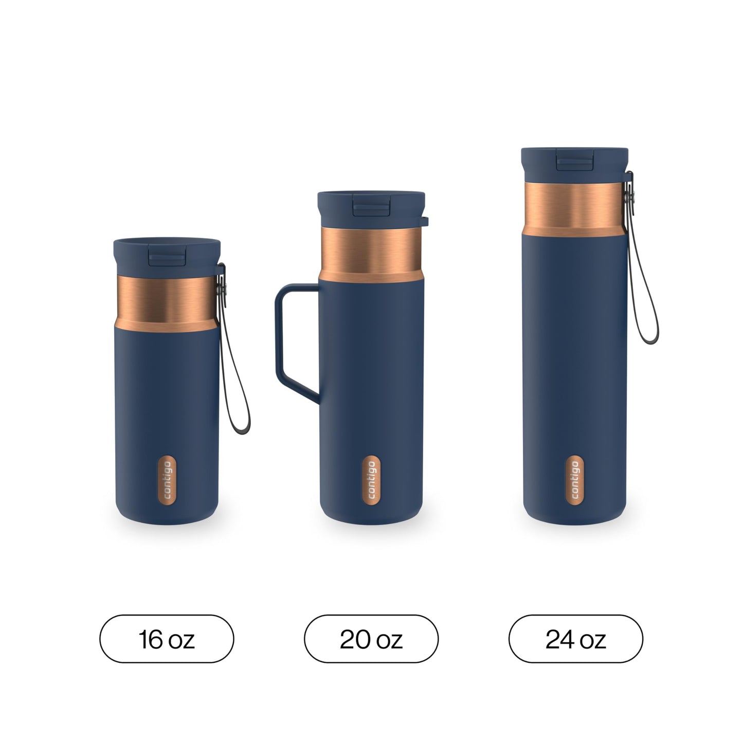 Contigo SnapSeal 20 oz Travel Mug w/Side Handle | Vacuum-Insulated Stainless Steel for Hot Coffee & Tea or Cold Drinks | Spill-Proof Lid w/Straw Compatibility | BPA & Lead-Free | Dishwasher Safe 🍁 All In One Marketplace Canada