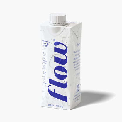 Flow Mineral Spring Water, 500 ml, 12 Pack