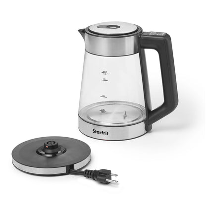 Starfrit Electric Glass Kettle, 1.7L, 5 Temperature Settings Starfrit