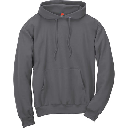 Hanes mens Pullover Ecosmart Hooded athletic sweatshirts, Smoke Gray, Large