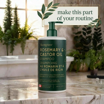 Moongrass Rosemary Shampoo with Castor Oil, Plant-Based, Designed in Canada 🍁 All In One Marketplace Canada