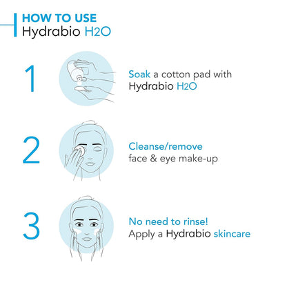 Bioderma Hydrabio H2O Micellar Water, Cleansing and Makeup Removing Gentle Face Cleanser for Dehydrated Sensitive Skin - Available at All In One Marketplace Canada