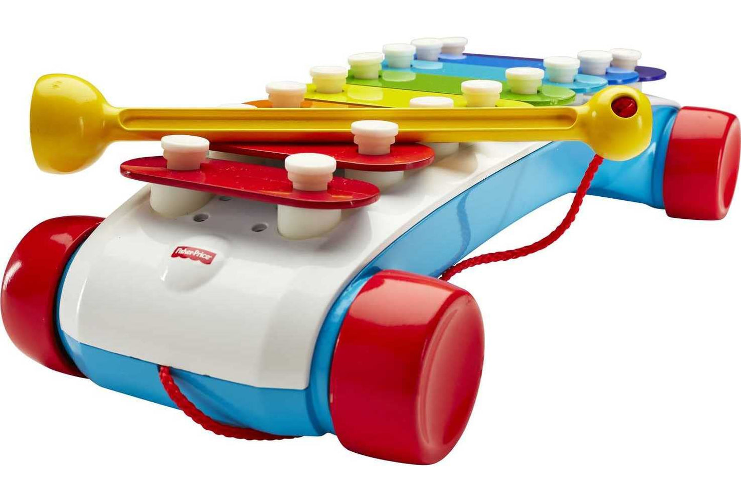 Fisher-Price Toddler Pull Toy, Classic Xylophone Pretend Musical Instrument with Mallet for Preschool Kids Ages 18+ Months Fisher-Price