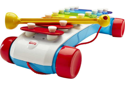 Fisher-Price Toddler Pull Toy, Classic Xylophone Pretend Musical Instrument with Mallet for Preschool Kids Ages 18+ Months Fisher-Price