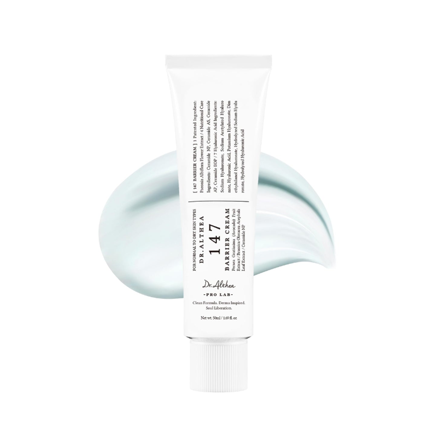 Dr.Althea 147 Barrier Cream | Daily Skin Barrier Care | Deep Hydrating with Hyaluronic Acid & Ceramides | Korean Vegan Skincare for All Skin Types, 50ml - Available at All In One Marketplace Canada
