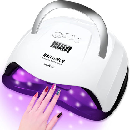 UV LED Nail Lamp, NAILGIRLS 168W Fast UV Light for Nails Gel Polish, Professional Curing with 4 Timer Setting Auto Sensor, LED Gel Nail Dryer for Fingernail and Toenail Home Salon Use, Nail Art Tools - Available at All In One Marketplace Canada