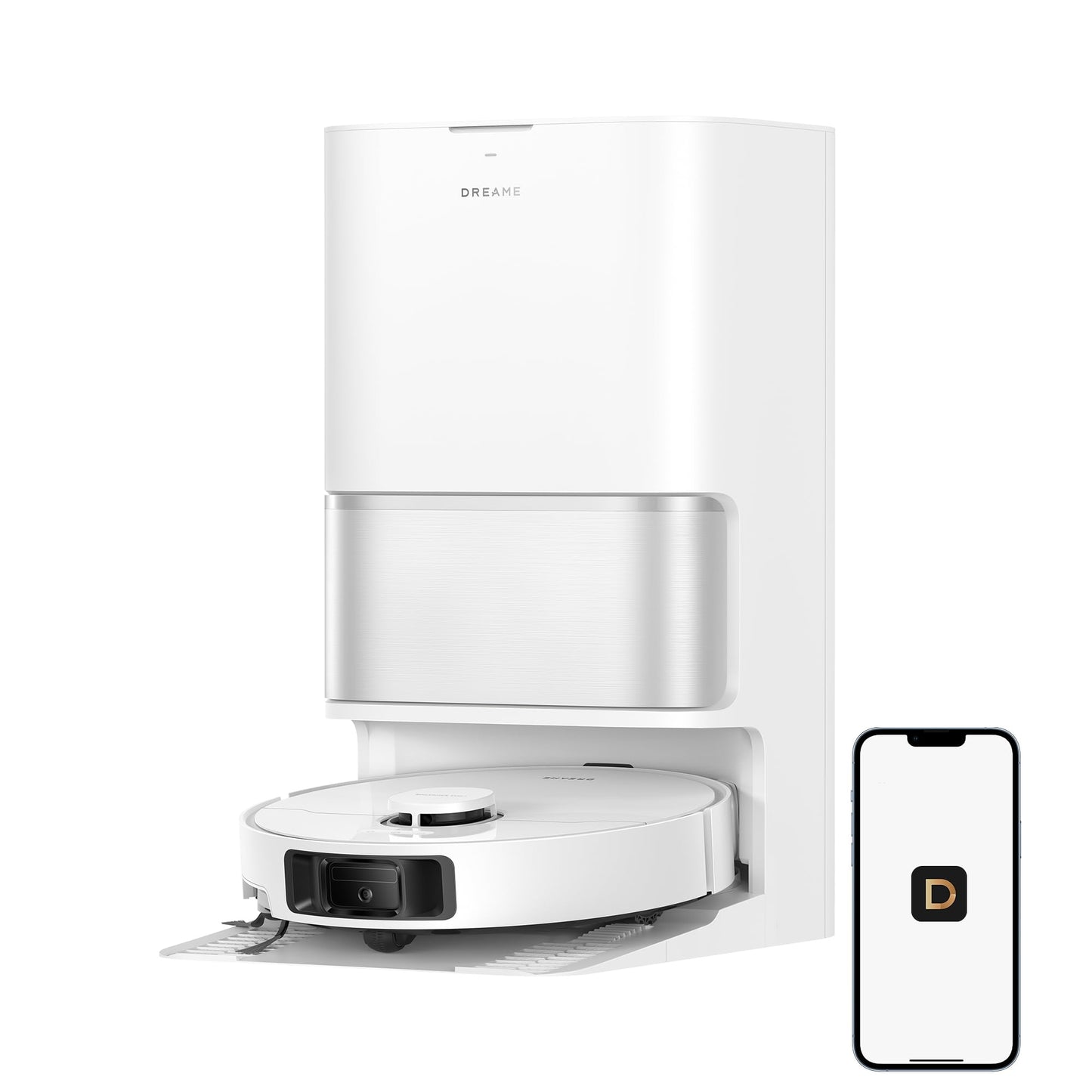 DREAME L40 Ultra Gen 2 Robot Vacuum and Mop with 25,000Pa Suction, Extendable Side Brush and Mop, All-in-One Self-Cleaning Dock, Voice & App Control, White - Available at All In One Marketplace Canada
