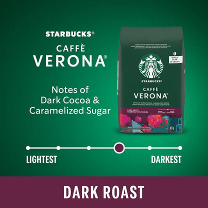Starbucks Caffè Verona Dark Roast Whole Bean Coffee, 907g