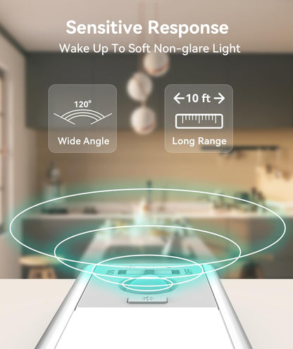 Under Cabinet Lighting, LED Motion Sensor Light Indoor, 2200mAh USB Rechargeable Closet Lights Battery Operated, Stick On Magnetic Wireless Dimmable Under Counter Lights for Kitchen, Stairs (2 Pack) - Available at All In One Marketplace Canada