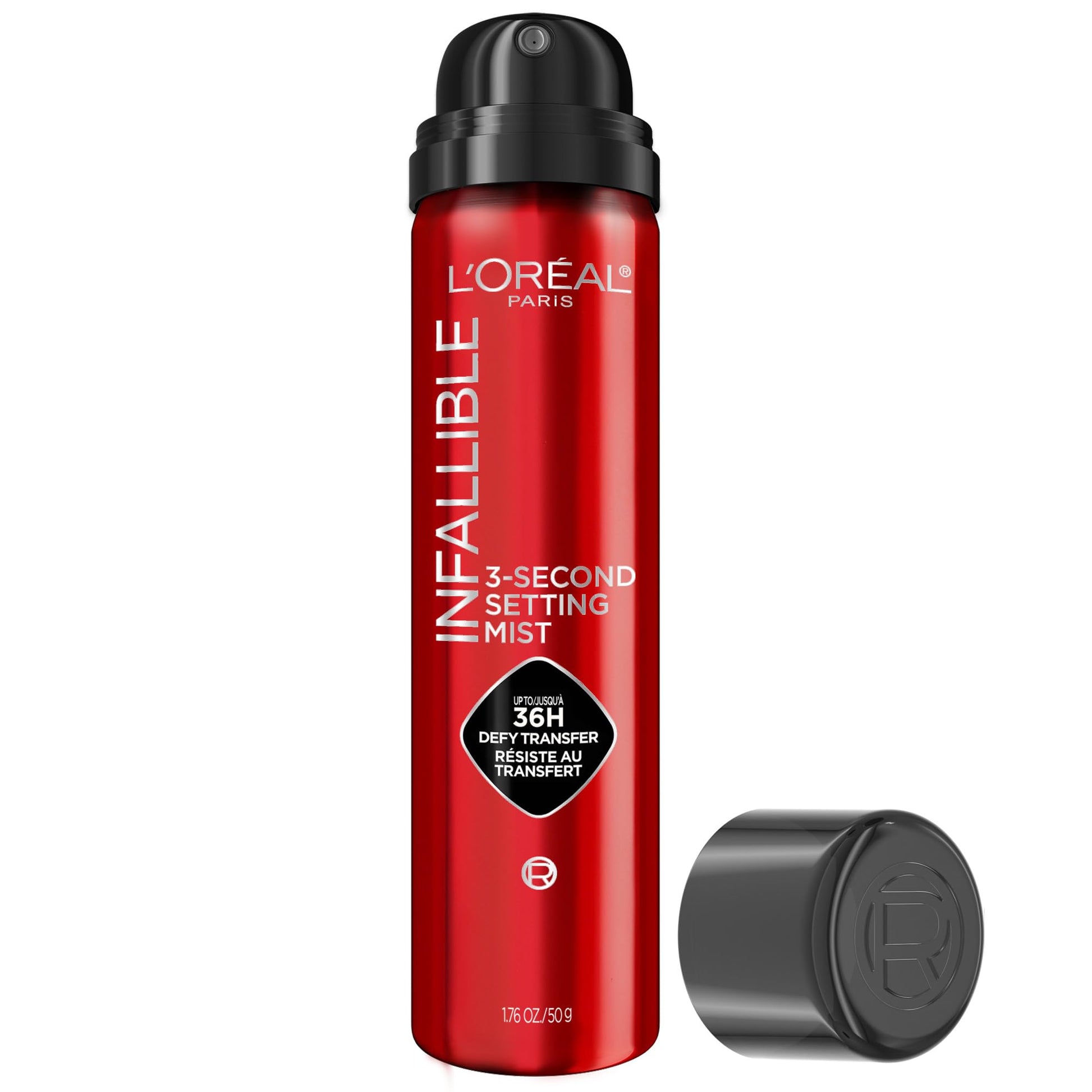 L’Oréal Paris Infallible 3-Second Makeup Setting Spray, Makeup, Microfine Mist for up to 36H Wear, Lightweight, Transfer Proof, Waterproof, Dries in 3 seconds, 75ml