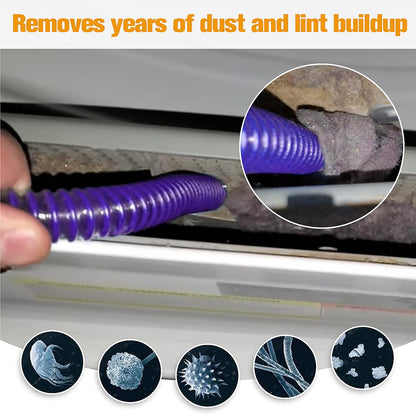 FUNTECK Dryer Lint Vacuum Attachment Compatible with Dyson V15 V12 V11 V10 V8 V7 V6 Vacuum Cleaners, Flexible Vent Lint Cleaner Kit, 34 inches - Available at All In One Marketplace Canada