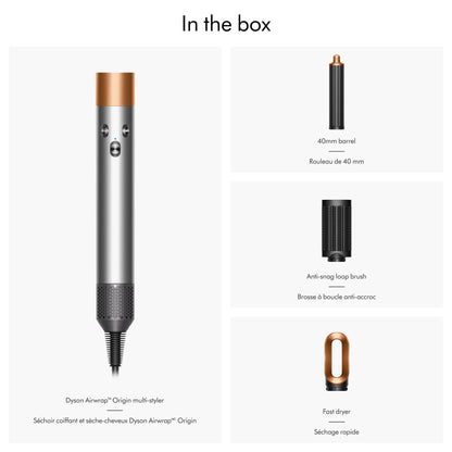Dyson Airwrap™ Origin multi-styler in Nickel and copper - Available at All In One Marketplace Canada