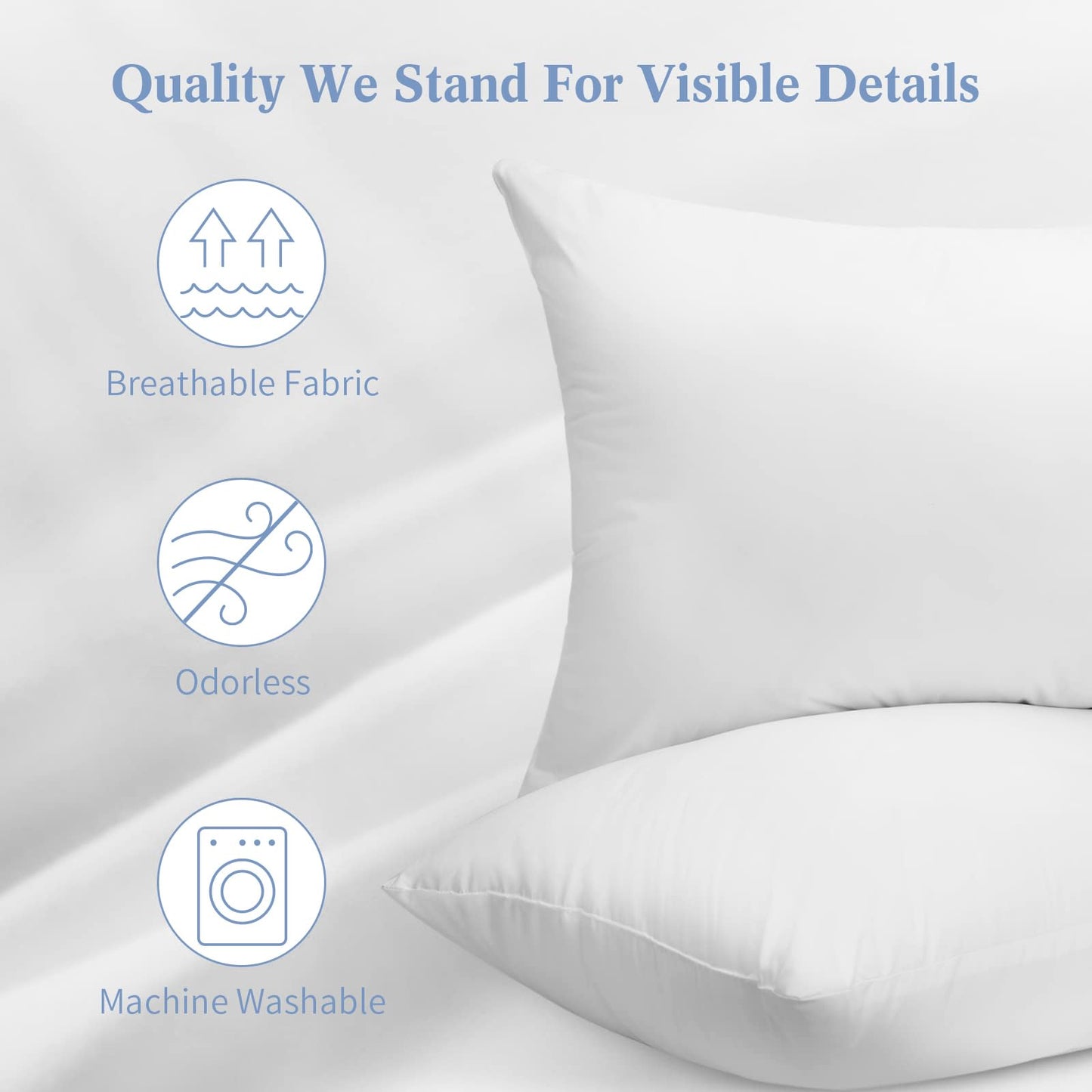 SHERWOOD Hotel Collection Soft Down Alternative Bed Pillows (Queen) - Available at All In One Marketplace Canada