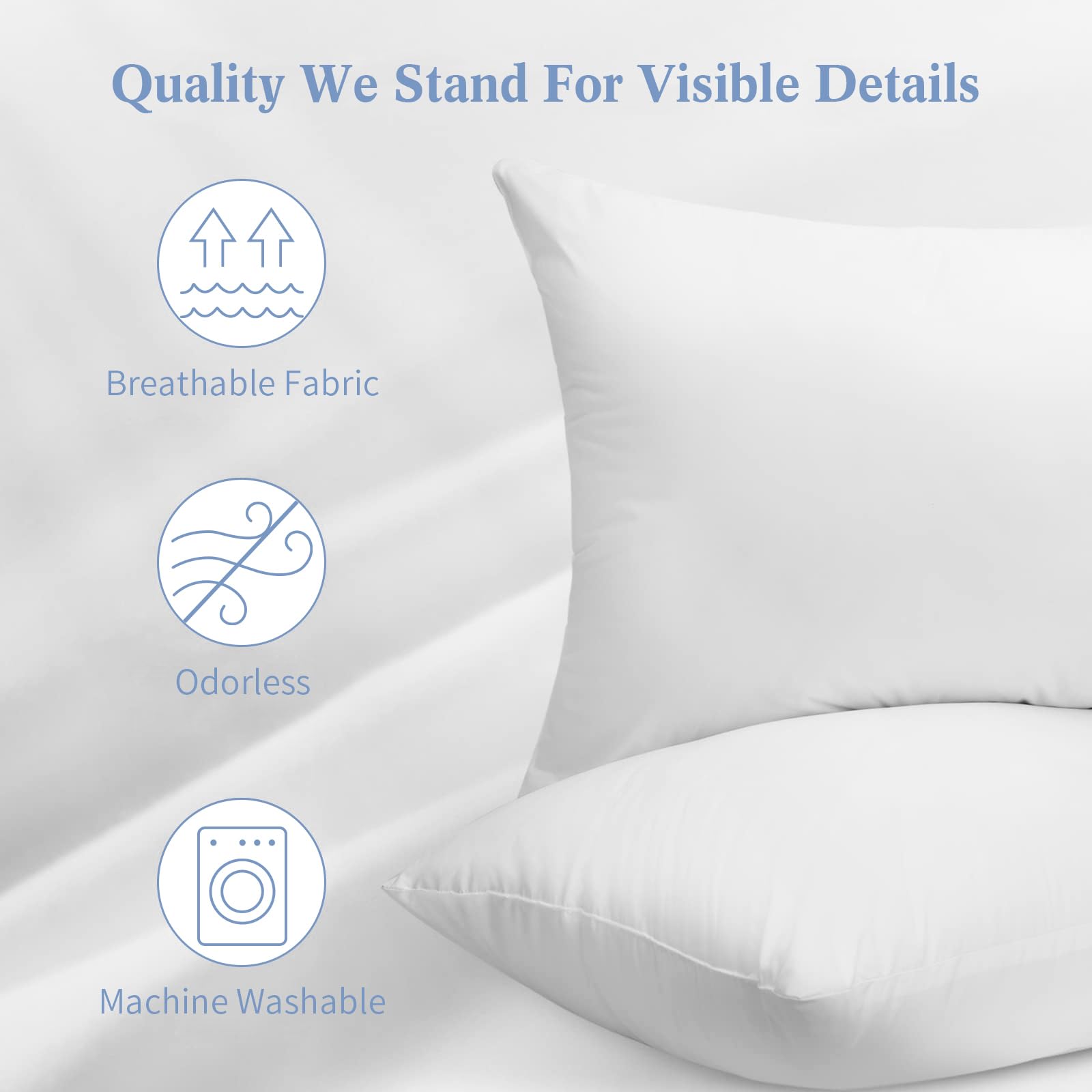 SHERWOOD Hotel Collection Soft Down Alternative Bed Pillows (Queen) - Available at All In One Marketplace Canada