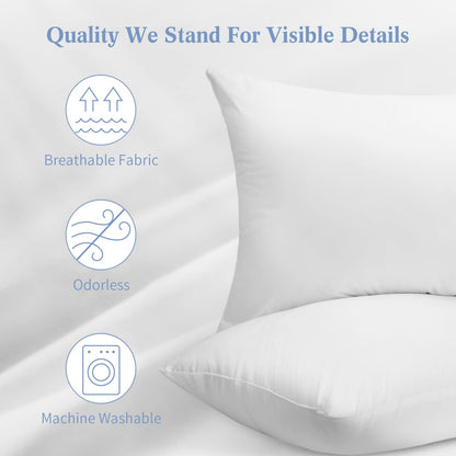SHERWOOD Hotel Collection Soft Down Alternative Bed Pillows (Queen) - Available at All In One Marketplace Canada