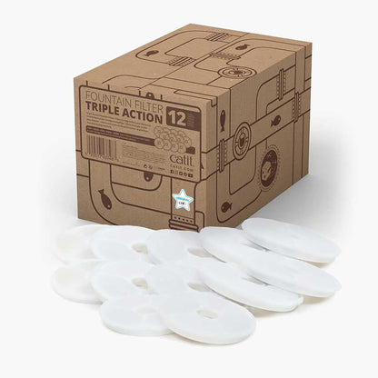Catit Triple Action Fountain Filter - 12 Pack Catit