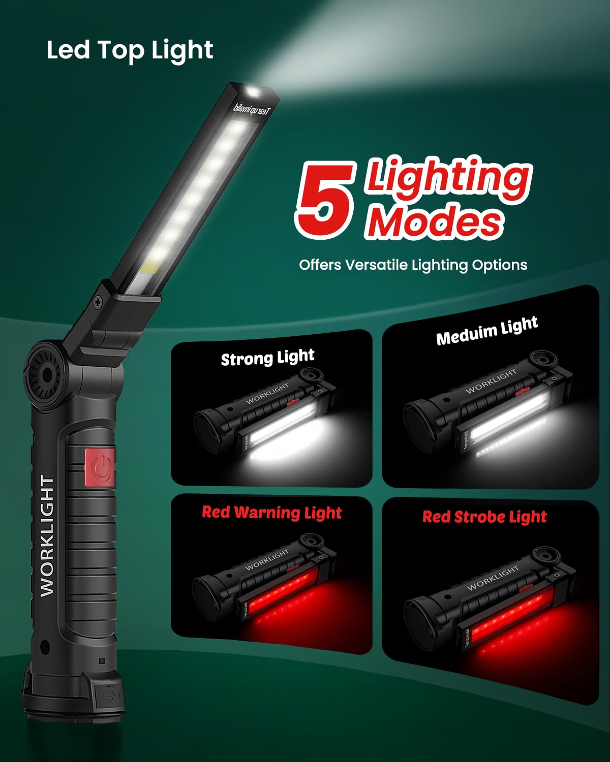 Gifts for Men Him, Coquimbo Magnetic Work Light LED Rechargeable Flashlight 🍁 All In One Marketplace Canada