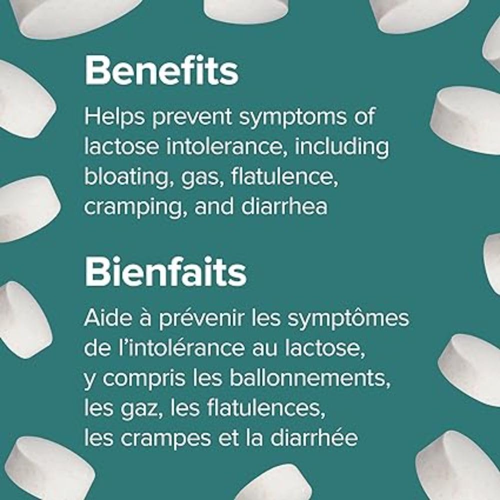 Webber Naturals Dairy Again Lactase Enzyme Chews, 60 Chewable Tablets Webber Naturals