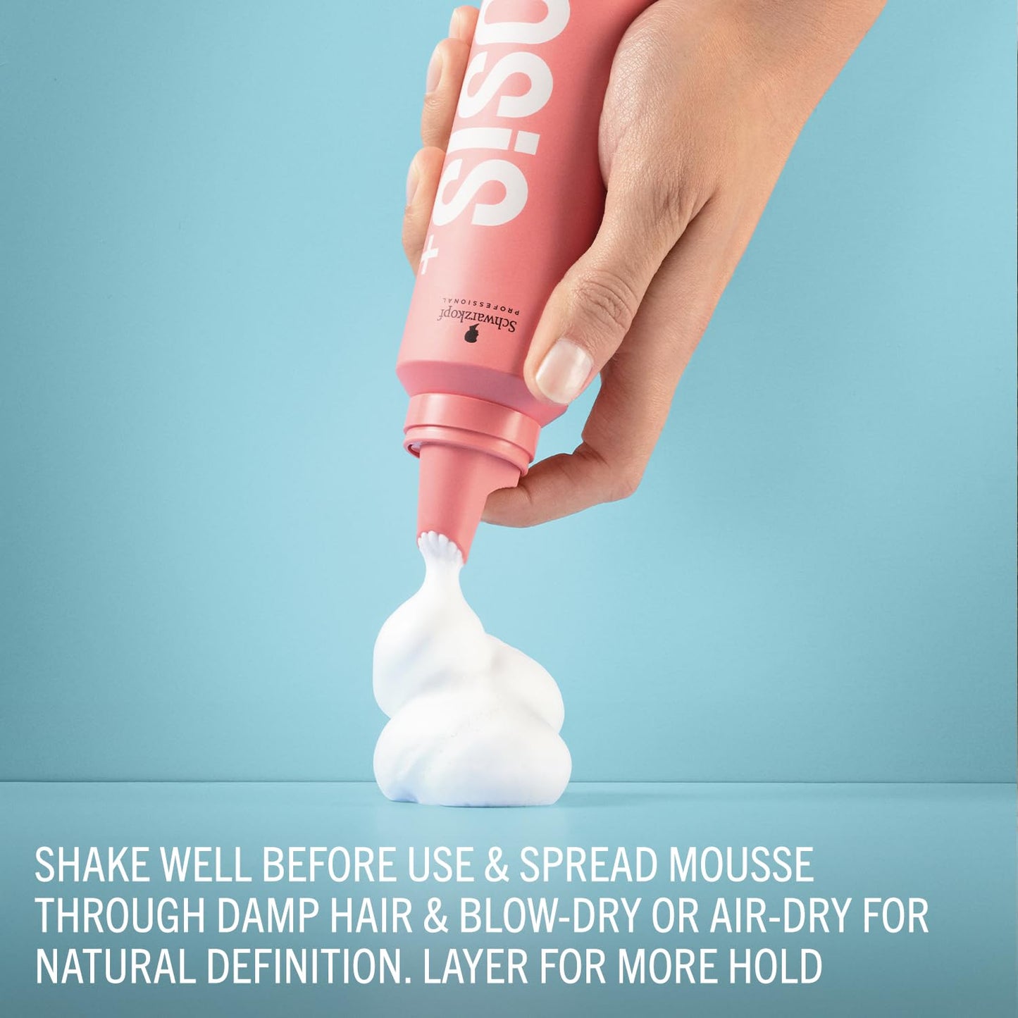 Schwarzkopf Professional OSiS+ Airwhip Flexible Volume Mousse | Non-Crunchy, Light to Medium Hold | Hair Volume & Body | Heat Protection up to 250°C/450°F| For All Hair Types, 200mL - Available at All In One Marketplace Canada