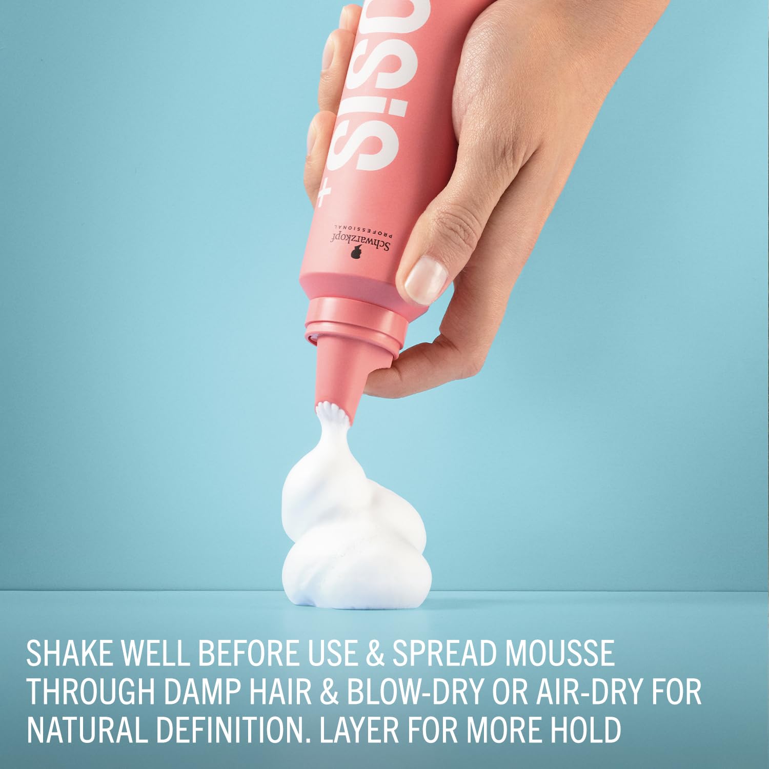 Schwarzkopf Professional OSiS+ Airwhip Flexible Volume Mousse | Non-Crunchy, Light to Medium Hold | Hair Volume & Body | Heat Protection up to 250°C/450°F| For All Hair Types, 200mL - Available at All In One Marketplace Canada