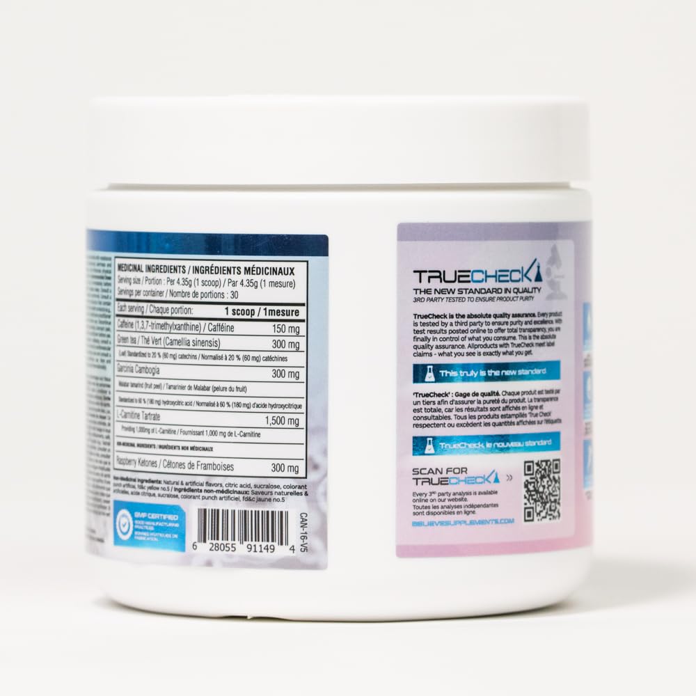 Energy+Burner Believe Supplements (sour peach) Believe Supplements