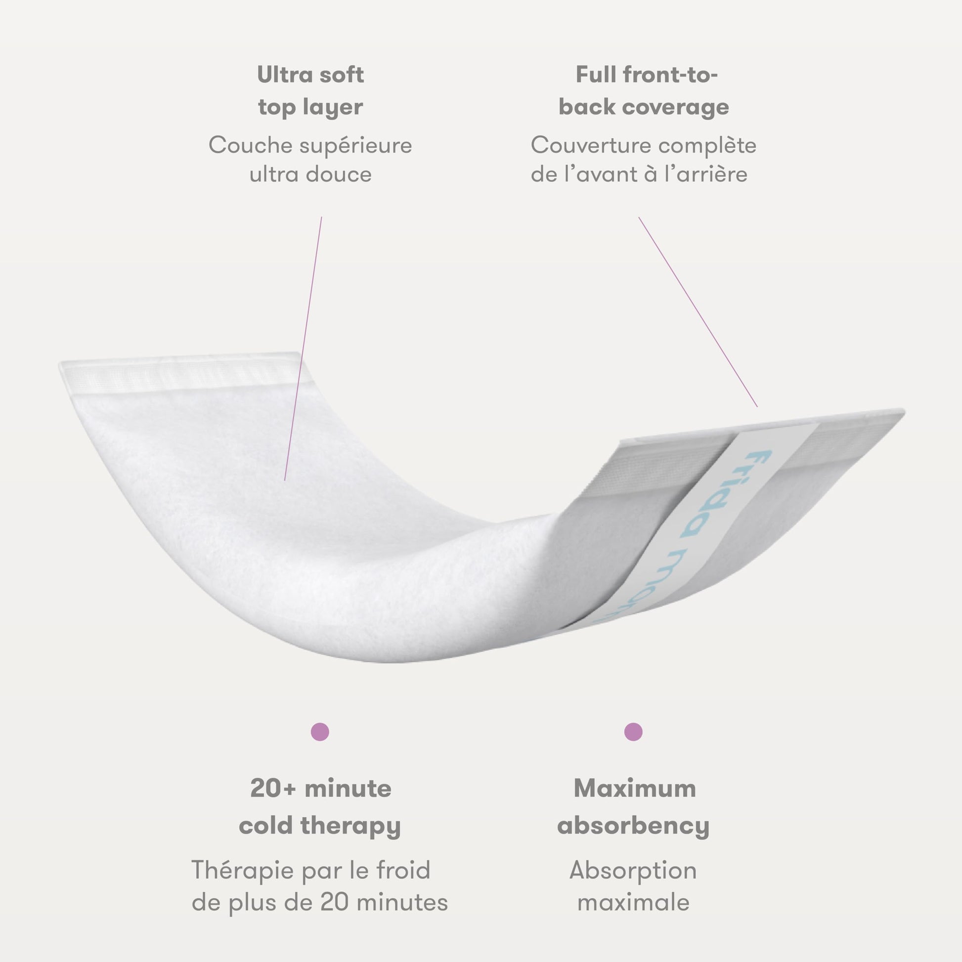 Frida Mom 2-in-1 Postpartum Pads, Absorbent Perineal Ice Maxi Pads, Instant Cold Therapy Packs and Maternity Pad in One, 8ct - Available at All In One Marketplace Canada
