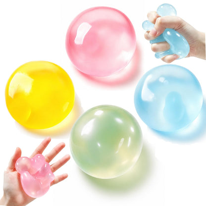 4Pcs Coconut Oil Squishy, Coconut Oil Stress Ball, Soft Sensory Squishy Balls, Fidget Squeeze Toy for Adults & Student Party Favors Christmas Birthday Gift, Stress Relief & Focus 🍁 All In One Marketplace Canada