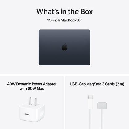 Apple 2026 MacBook Air 15-inch Laptop with M5 chip (10-core CPU and 10-core GPU, 16GB Unified Memory, 512GB SSD Storage) - Midnight - English Keyboard