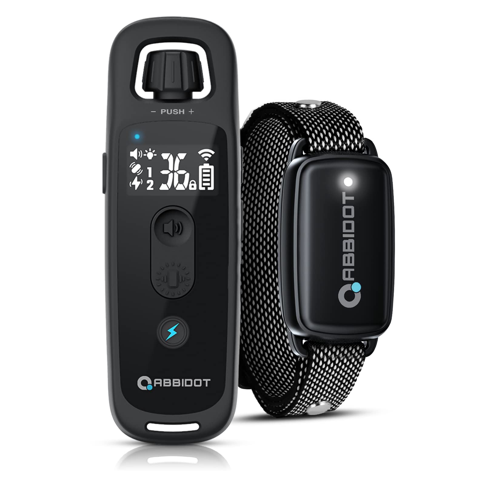 ABBIDOT 3300 Ft Dog Training Collar with Remote - [New Version] Shock Collar, 5 Training Modes, 88 Levels e Collar, Waterproof Training Collar for Small Medium Large Dogs(15~120 lbs)